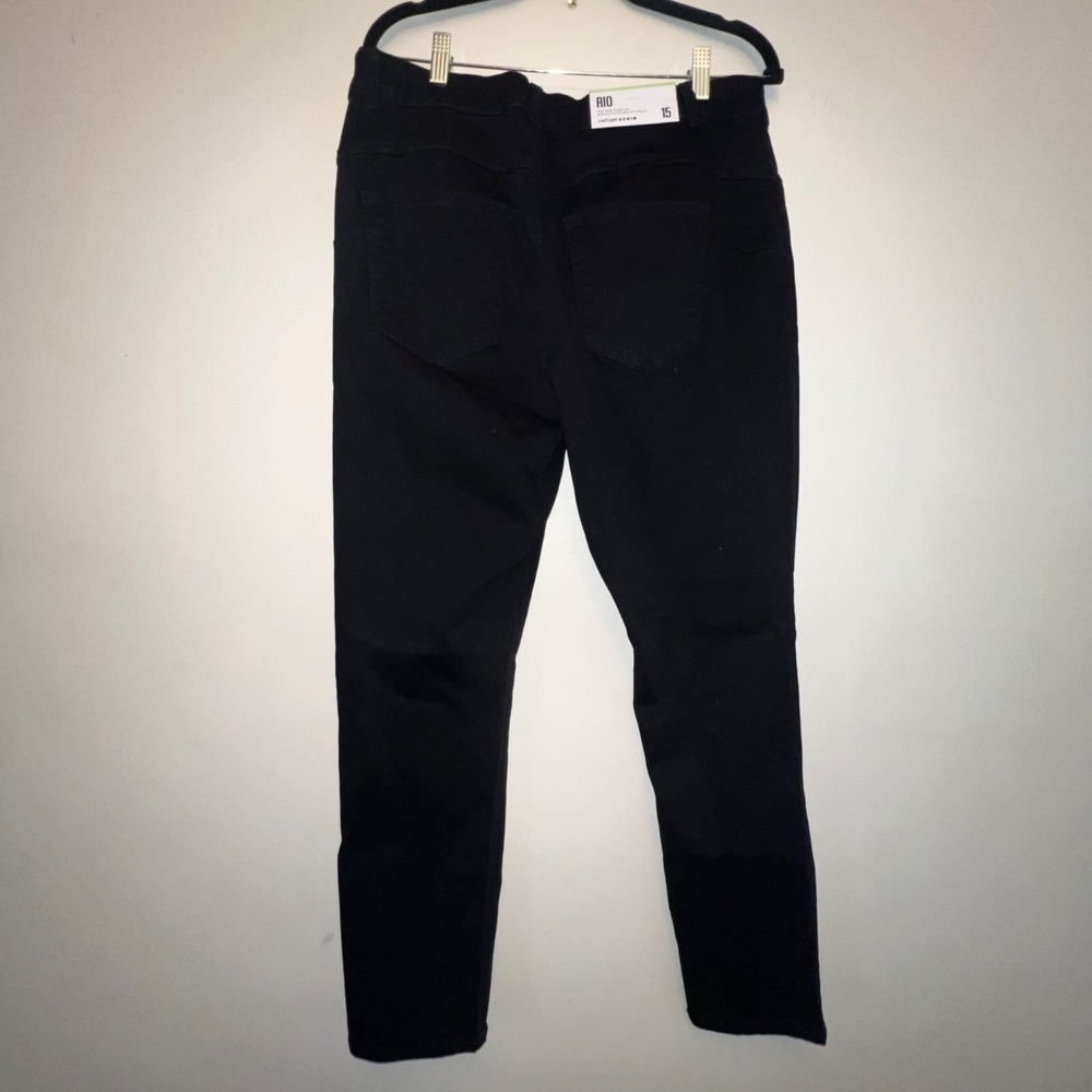 Refuge Denim Rio Mid Rise Push Up Jeans‎ Size 15 Black